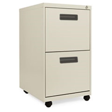 Fine-Line Two-Drawer Metal Pedestal File - Putty FI3209444